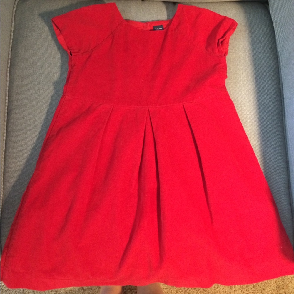 Red Corduroy Dress